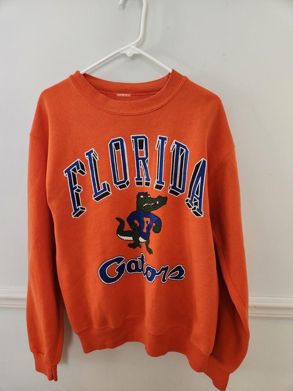 Vintage UF University Florida Gators Crewneck Sweatshirt Sz Medium Orange Women